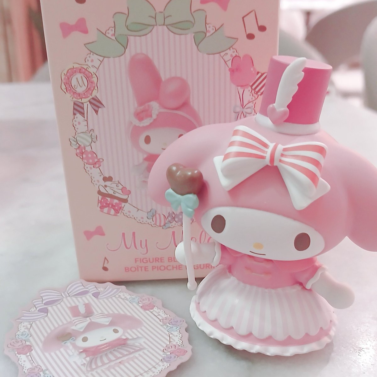 dollyrical's tweet photo. my melody blind box •°♡ ! https://t.co/zuVZ243Amr