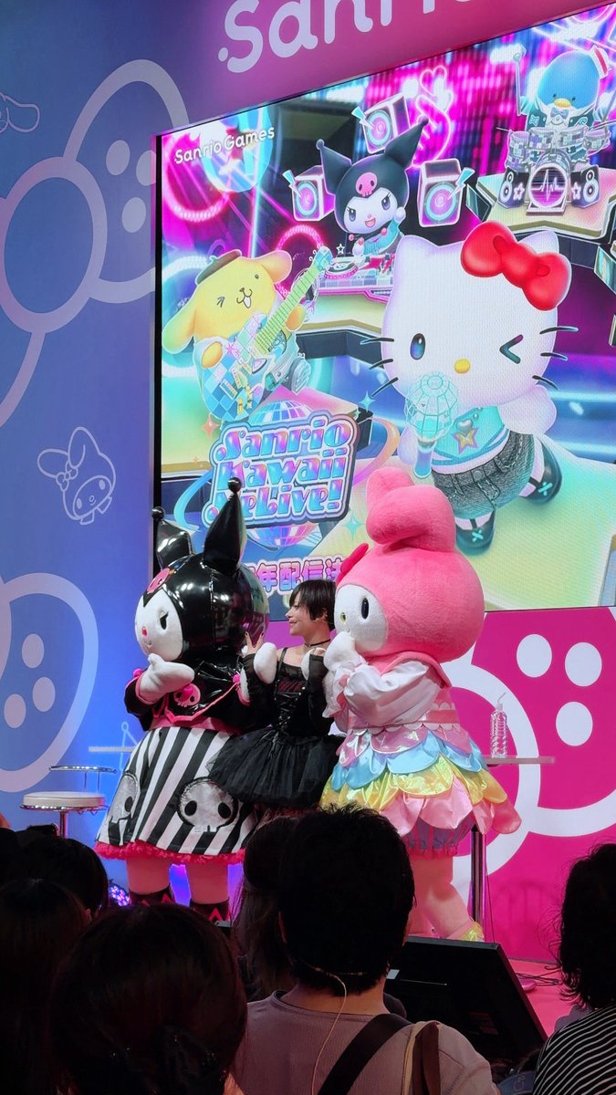 HZshizuku's tweet photo. まさかマイメロディ・自分・クロミの日が来ると思ってなかったな

#TGS2026 #サンリオTGS #カワミラ #無礼な https://t.co/1Q6zYfjVrr