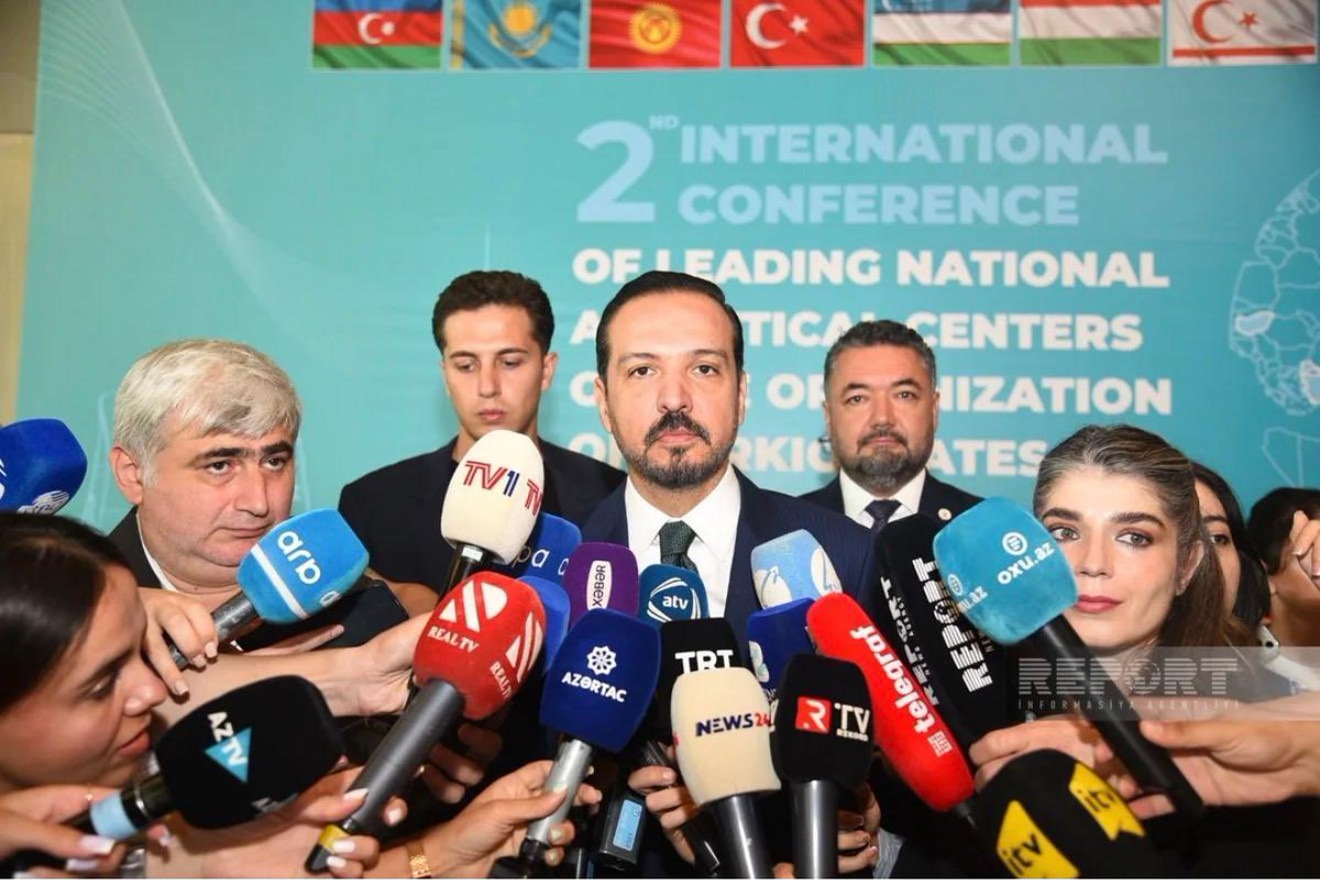 uidazerbaycan's tweet photo. Türk Devletleri Teşkilatı üye devletlerinin ulusal analitik merkezlerinin 2. Uluslararası Konferansı’na, UID Azerbaycan Bölge Başkanımız Sayın Cengiz Aygör katılım sağladı.

Bu değerli organizasyonda emeği geçenlere teşekkür ederiz.🇹🇷🇦🇿 @U_I_D https://t.co/rxzvpkLqQQ