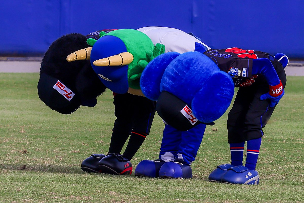 snmy_dragons's tweet photo. 完璧に揃った美しすぎるお辞儀
#ブラックドアラ #ガブリ #ドアラ
#dragons #中日ドラゴンズ 
[20260919 ナゴヤ球場] https://t.co/UiHIzezFP0