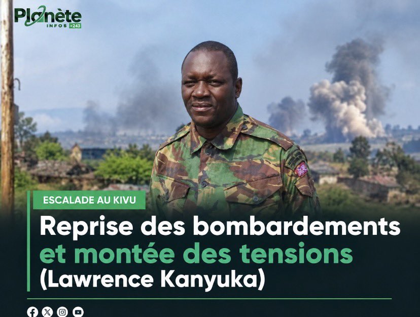 PlaneteInfos243's tweet photo. 🚨 Escalade au kivu : reprise des bombardements et montée des tensions

Une nouvelle vague de violences frappe à nouveau l'est de la République Démocratique du Congo. Ce samedi matin, la zone de Point Zéro a été la cible d'attaques d'une rare intensité.

Selon une communication officielle émise par le bras médiatique de la rébellion du M23, les forces gouvernementales et leurs alliés auraient engagé des frappes lourdes dès 10 heures. Le mouvement rebelle fait état de l'utilisation combinée d'artillerie lourde — notamment des mortiers de 82 mm — ainsi que de drones kamikazes.

Les insurgés dénoncent des frappes indiscriminées touchant de plein fouet les zones habitées par les populations civiles et accusent directement le pouvoir central de Kinshasa d'alimenter sciemment le conflit. De leur côté, les autorités congolaises n'ont pas encore formulé de réaction officielle face à ces nouvelles accusations.

Cette reprise des hostilités fragilise un peu plus la situation humanitaire déjà critique dans la région, où les populations locales demeurent prises entre deux feux.

Source : Compte X de Lawrence Kanyuka

#LawrenceKanyuka #M23 #AFC #RDC