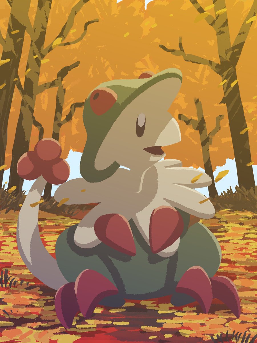 monomo_monomos's tweet photo. キノガッサかわいーですよね！
ポップなタッチで描きました~🍂
#Pokémon https://t.co/6EWO6lDVMy