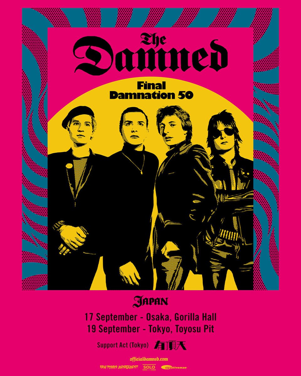 ACEofMOTORHEAD's tweet photo. Thank you #TheDamned
2026.09.19.
at TOYOSU PIT https://t.co/qlNGZF6r9c