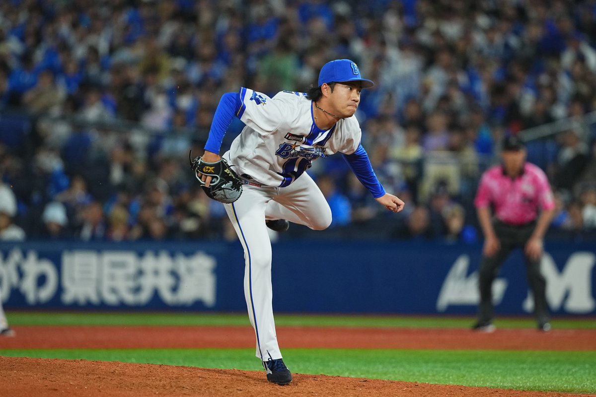 ydb_yokohama's tweet photo. #若松尚輝 選手、#岩田将貴 選手が6,7回をそれぞれ無失点に抑え、味方の反撃を待つ🔥

7回表
DB 1 - 3 S

#限界のその先へ
#baystars https://t.co/wZnchvy6Og