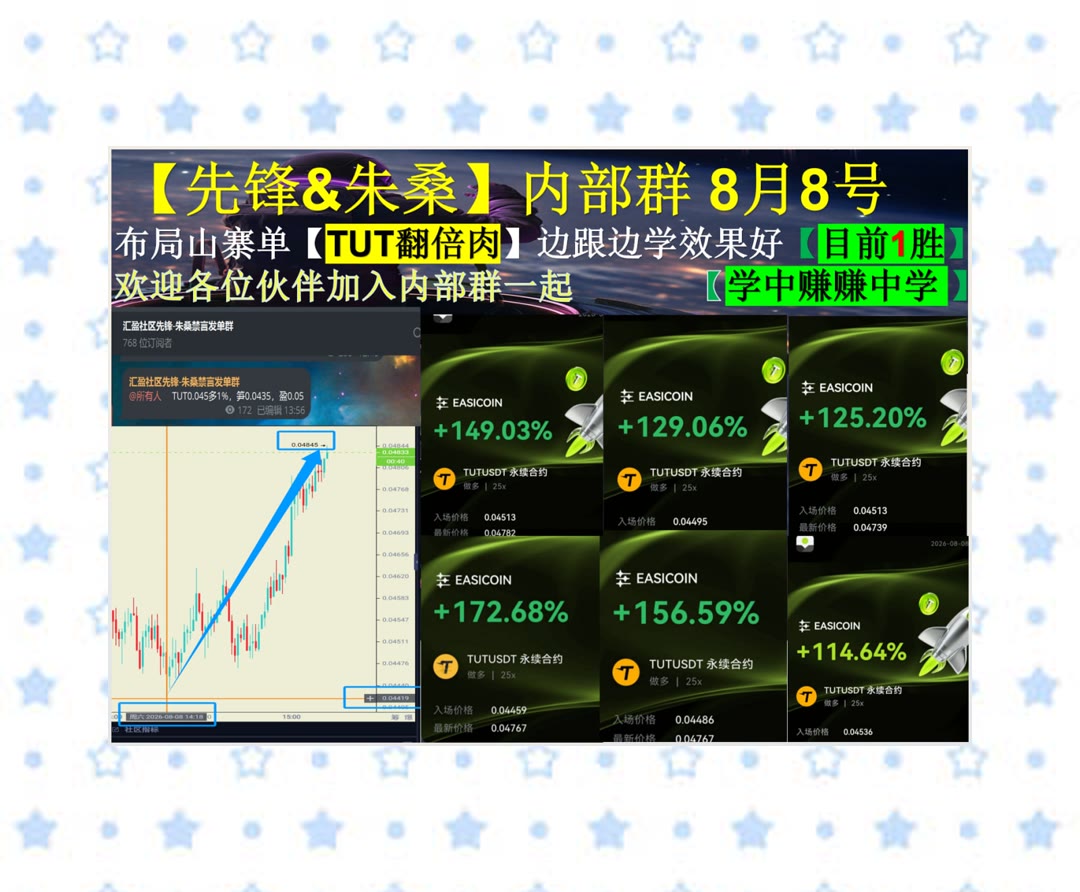 CierraNavohkle's tweet photo. Success is earned, not given.
ETH短线怎么看？持续分享盘面重点。web3📜研讨会📊能拉😹爆拉
赛热科技SAI📯Chevron🐲通用电气航空航天🔲BASED
比特币 以太坊 币圈 免费合约跟单社区👉 @fzy988 👈 https://t.co/D927l8hg7n