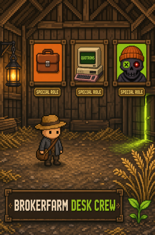 OxxAkash's tweet photo. GIVEAWAY 8 FREE MINT GTD SPOTS For @BrokerFarm

Mint Details:
• Supply: 1,333
• Mint Price: FREE 
• Mint Date: TBA
• Chain: Robinhood

How to Enter:
• Follow @BrokerFarm + @oxxakash
• Join Discord: https://t.co/KyjkwOcJ7v
• Like + RT this post
• Comment your EVM wallet address

Ends in 12 hours

Good Luck