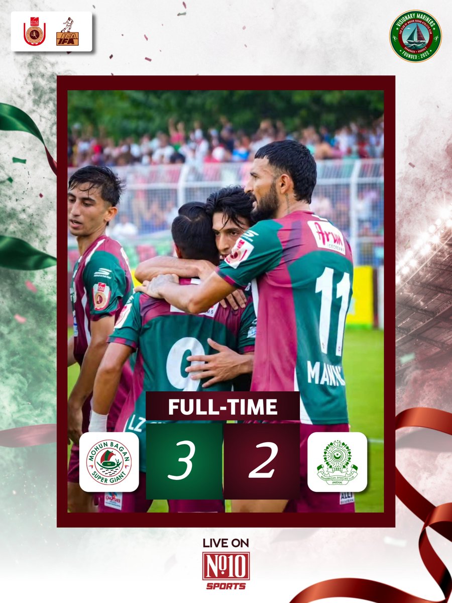 v_mariners's tweet photo. FULL-TIME!!

Joy Mohun Bagan 💚 ❤️ 
.
.
.
#MohunBagan #আমরাসবুজমেরুন #mohunbagansg #visionarymariners #MBSG #CFL https://t.co/MaNzggEEZU