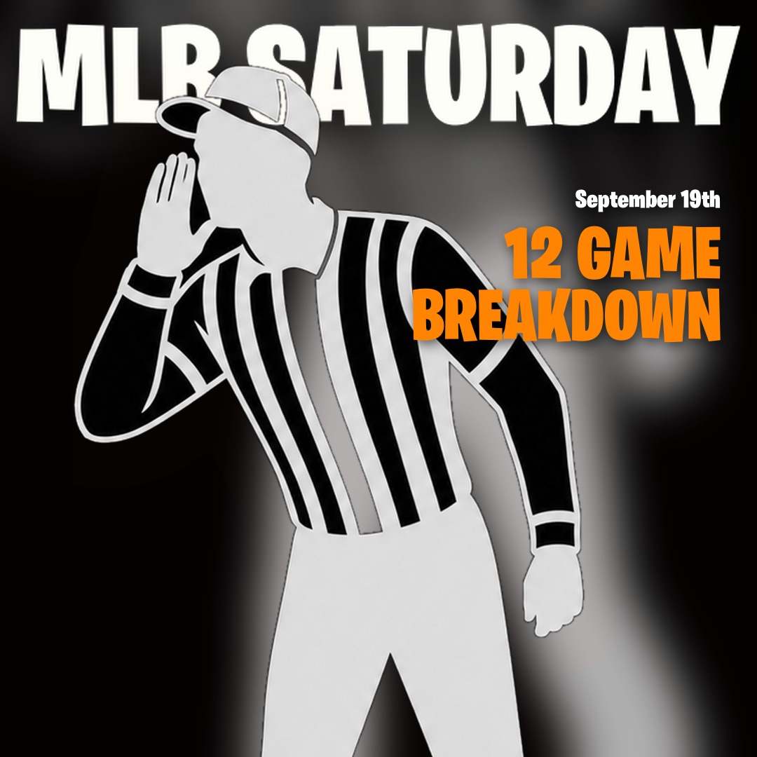PickplugYT's tweet photo. MLB Saturday FULL Slate Breakdown π
We ran all 15 games on September 19th's MLB slate through the model β here are the 12 that start first.
Everything you need to know before first pitch ππ
#MLB #MLBPicks #MLBPicksToday #BestMLBPicksToday
π https://t.co/BjnaPkXO2d