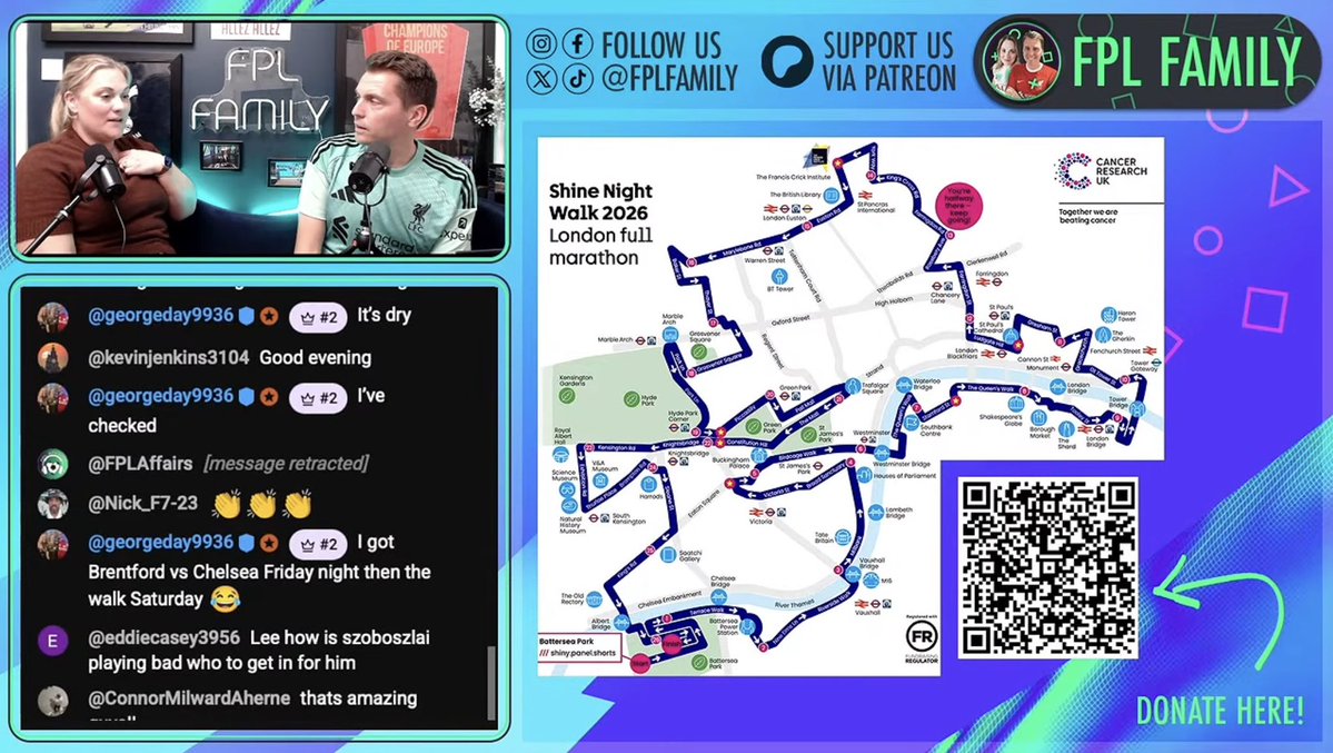 FPLFamily's tweet photo. Tonight’s the night! ✨ 

Sam and I will be walking the Shine Night Walk for @CR_UK! 🙌 

26.3 miles, through the night 🌙 

THANK YOU to everyone that’s donated and supported us 😊

Follow our journey TONIGHT, over on Instagram 👉 https://t.co/UJ79WbuqaR https://t.co/yJxeUEs3Uy