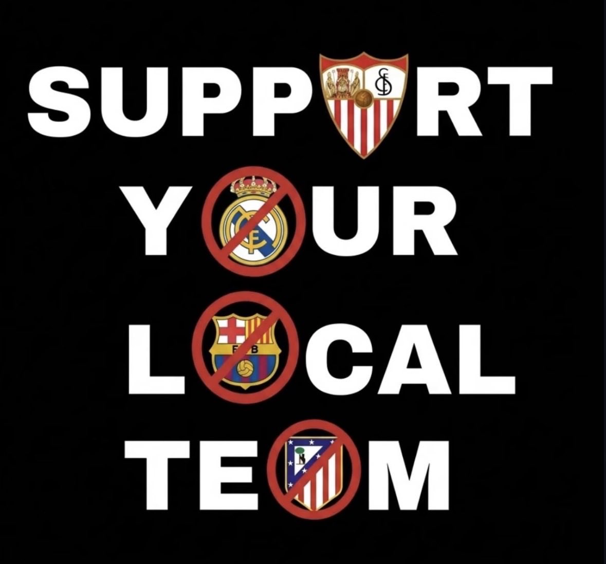 David_pSVQ's tweet photo. El único miedo que debe haber hoy debe ser el de los jugadores del barca cuando miren nuestra grada. 

Aplasta Sevilla! https://t.co/DM00KMXtTw