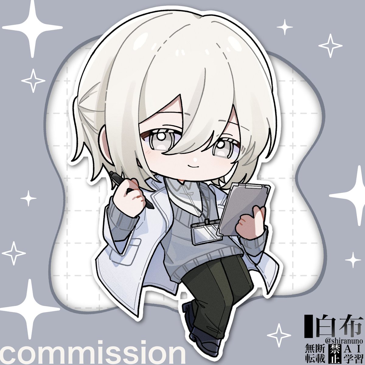 chimaimame's tweet photo. ■Commission
つなぐにてミニキャライラストを1点制作させていただきました。
ありがとうございました！🥼 https://t.co/09YhBMUqP2