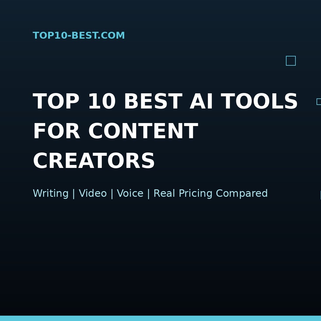 VelmaJesj7's tweet photo. Create Better Content with AI

Discover the top 10 AI tools for content creators to boost creativity and productivity. https://t.co/hnQpxcmPBk