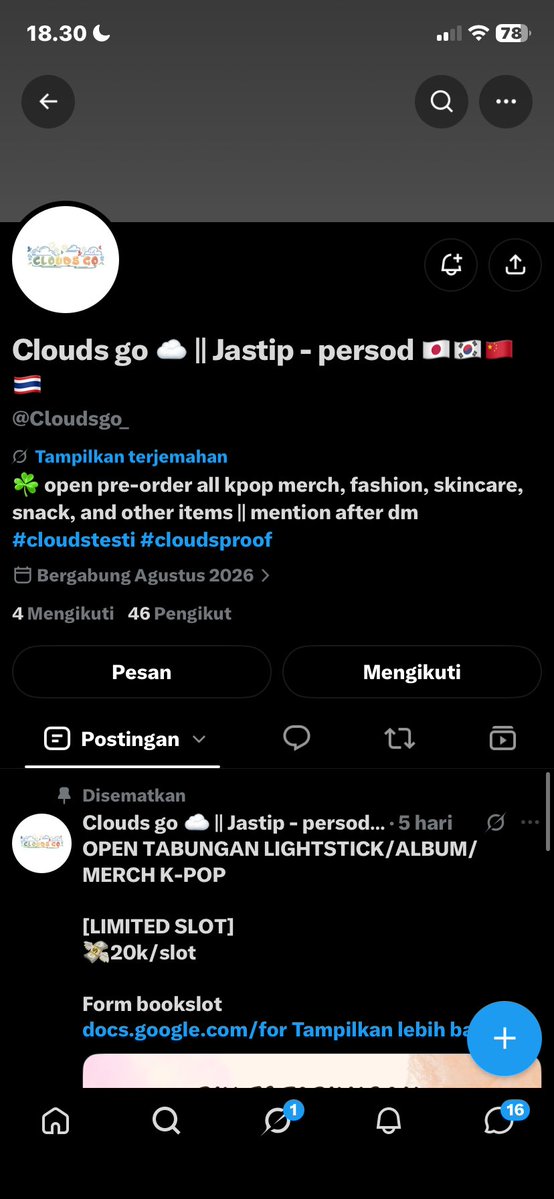 audbukandua's tweet photo. @LapakAdmSBT @Cloudsgo_ donee kaa🫶🏻🫶🏻 https://t.co/bjXEEDGYwo