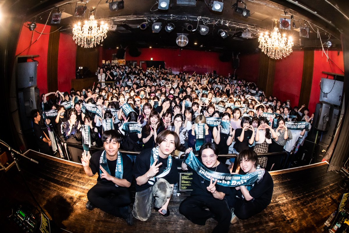 Shogotter0's tweet photo. 10th ANNIVERSARY
LIVE TOUR 2026「Midnight Drift」
梅田シャングリラ

ほんまに最高すぎた！！
頭ぐわんぐわんっすわ🫨笑
いつもありがとう☺️！

ラストまで
ぶちかましていこー👍!! https://t.co/DwjIsi9RG8