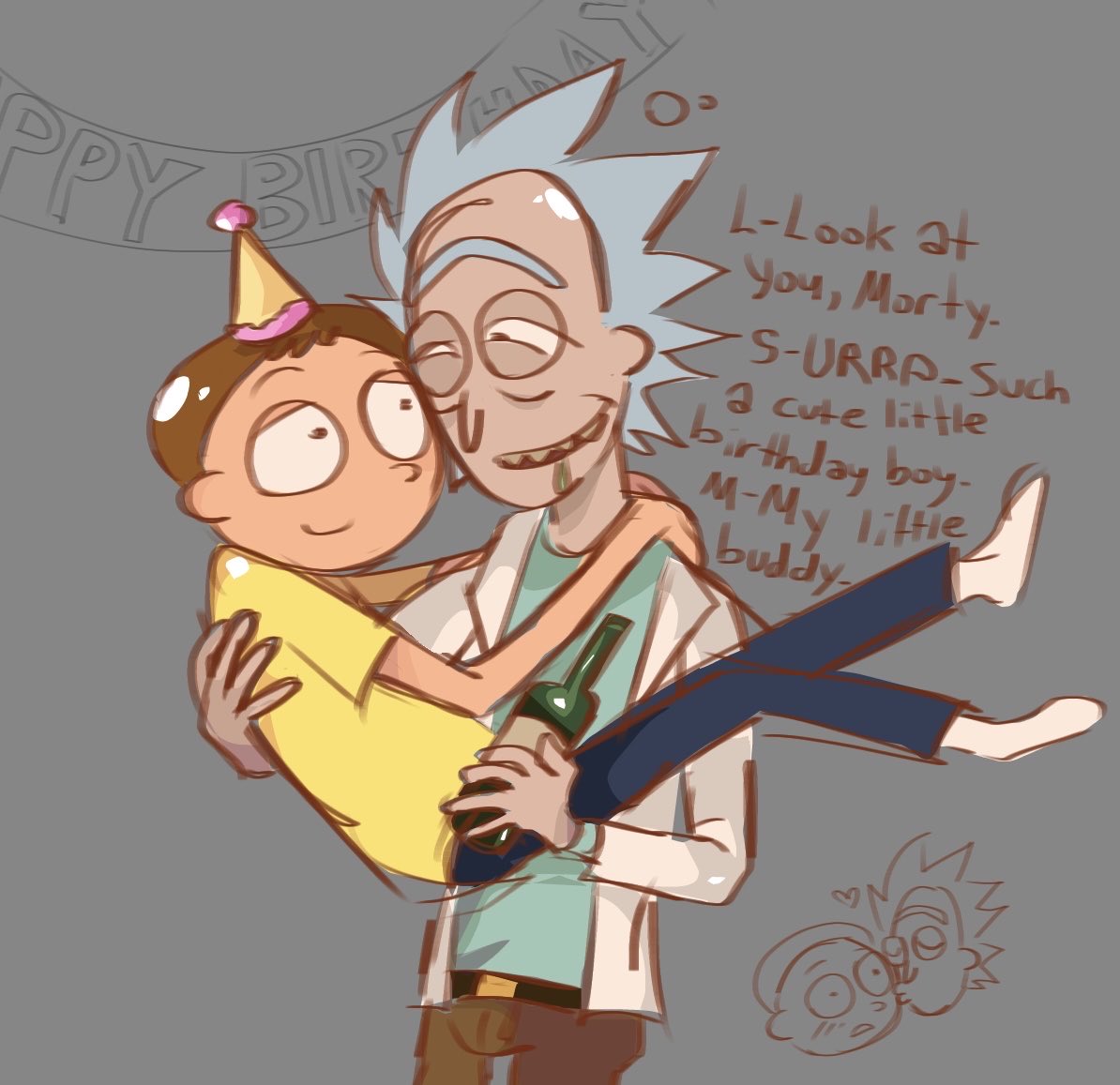 appIedashie's tweet photo. Happy birthday to morty ❤️❤️❤️🎉🎉 rick is also. There #rickandmorty #rickorty https://t.co/TjLOhoG4B5