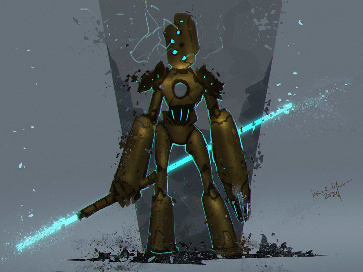 BenedickBana's tweet photo. Stone Knight from Deepwoken - fanart https://t.co/i7zgi26OrA