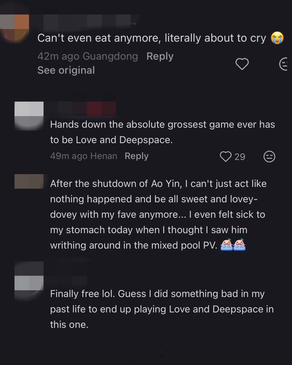 loseurgutz's tweet photo. this isn’t a doom post. this is how players are reacting to this. 

@Love_Deepspace is this the reaction you were hoping for here? people are heartbroken, and quitting your game all together… the only ones celebrating are the girls who have threatened violence against us for months. 

reject a 5 LI multi. restore valko. allow us to LOVE. 

#BringValkoBack #Reject5LIMulti