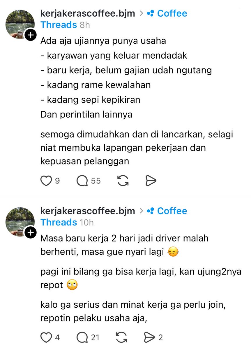 taurosze's tweet photo. PANTES AJA PADA RESIGN😭👊🏻

Udah gaji cuma 1 juta terus minta good looking!??
Terus cari driver di gaji 50rb sehari???

Dzolim banget😭 https://t.co/KoPL67j8l3