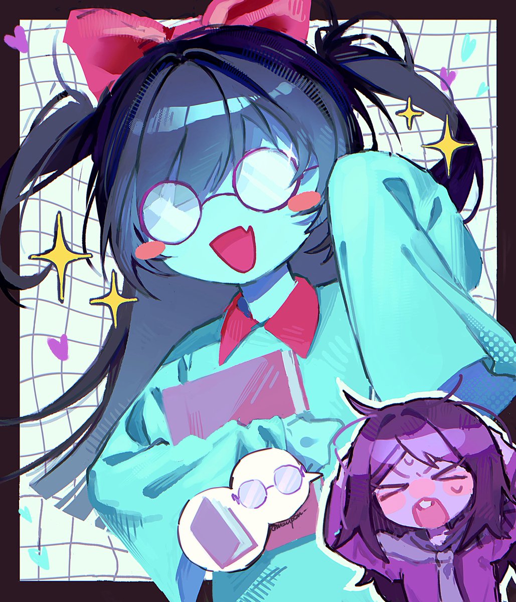 nzupon_'s tweet photo. モリスのまね！
 #Deltarune https://t.co/VPDERWt9Mn