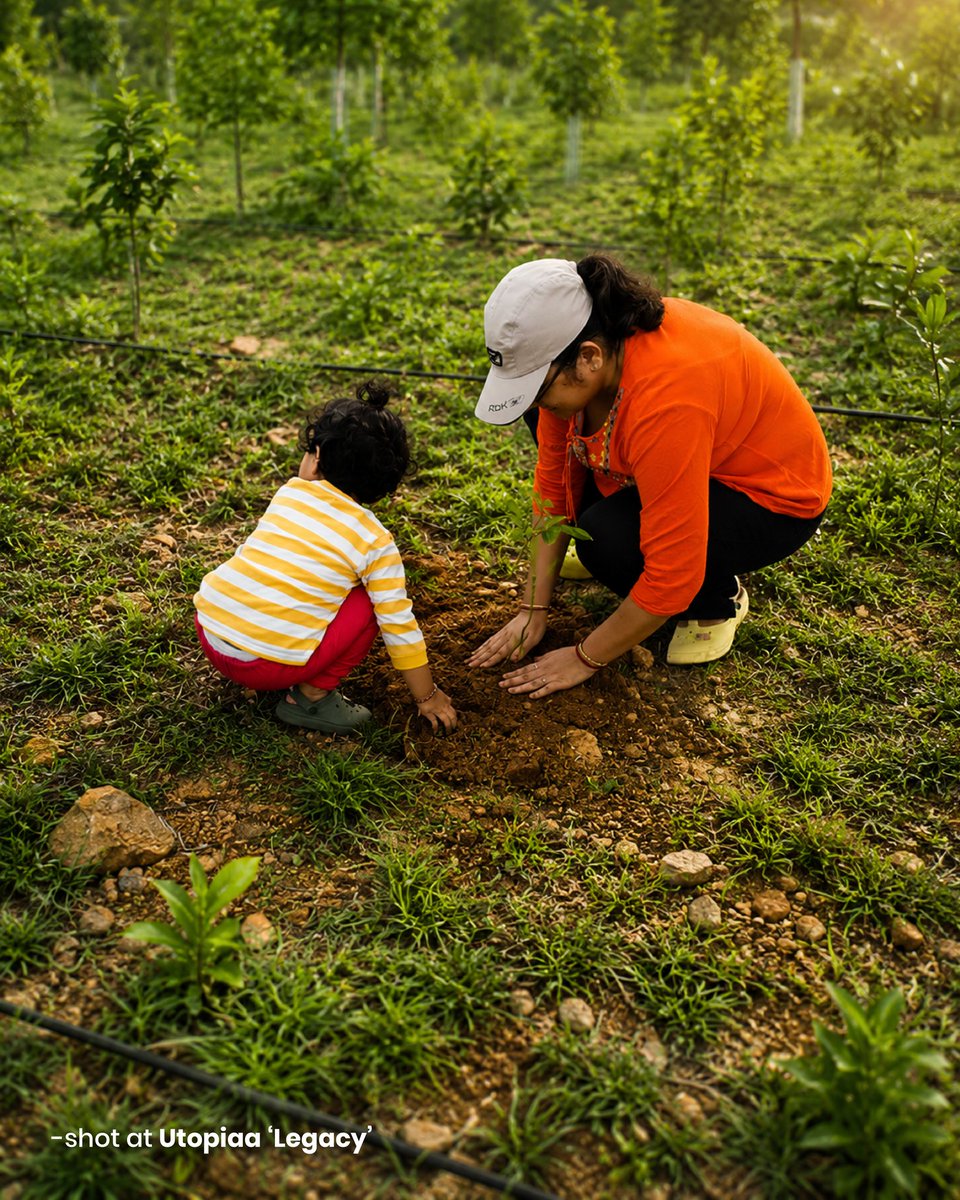 RustyLebeouf's tweet photo. A special day at UTOPIAA Legacy: a client family planted a sapling on their farmland, creating memories while nurturing nature. Every tree is a promise to the future and a step toward a lasting family legacy. https://t.co/YCSsjkaRe4