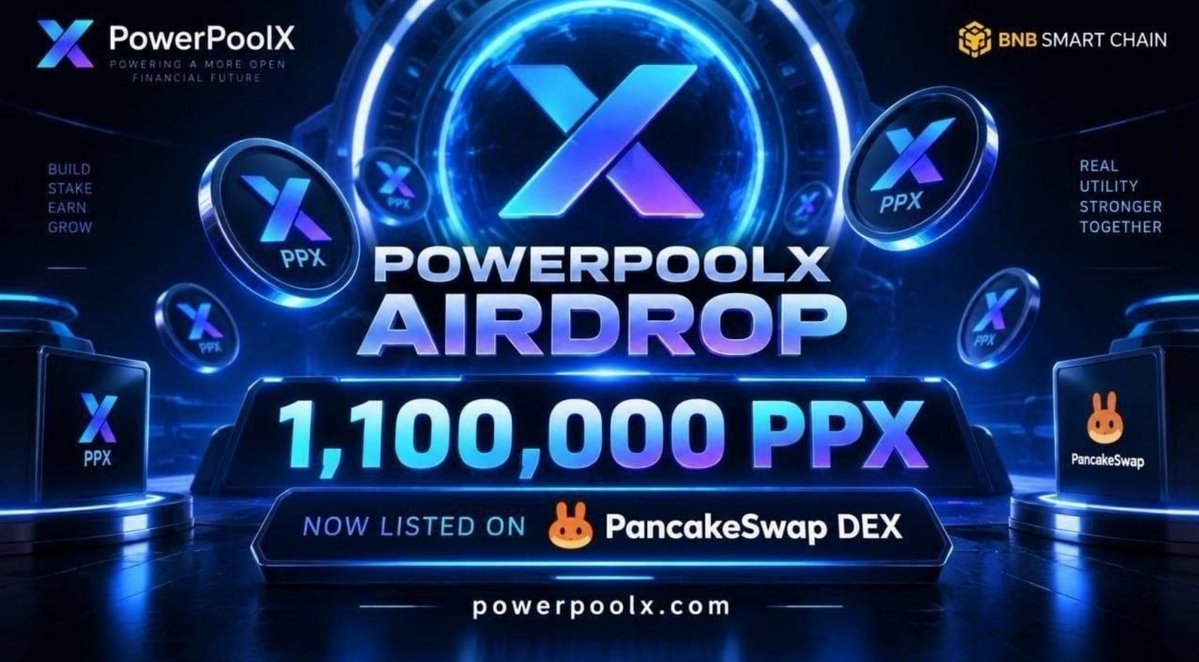 rezamtnb's tweet photo. New Airdrops  : PowerPoolX
🏷 Reward : 2,300 PPX ~$5 For 400 Random Winners

PPX and BnB Protocol are decentralized liquidity protocols on BNB Chain
Built for sustainable rewards, transparent emissions, and community-driven growth https://t.co/H3npvPU4c5