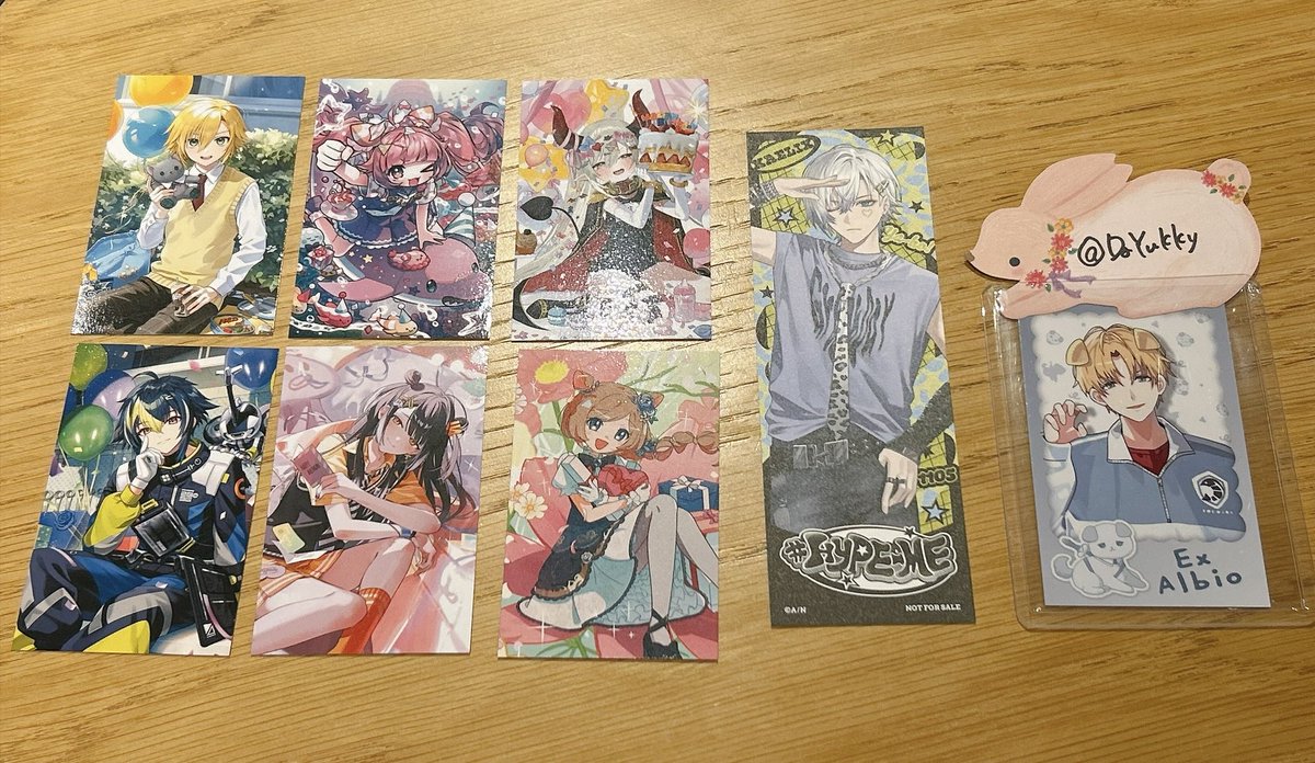 DaYukky's tweet photo. 【交換・譲渡】にじさんじ　ノスタルジアコレクション　Bグループ　特典

譲）画像1枚目　or リプ欄

求）画像2枚目

郵送のみ
画像2枚目優先を含む買取の場合、記載のない🚺との抱き合わせも可
1枚目左下の方との交換にはお時間いただきます
検索からでもお気軽にお声掛けください https://t.co/CX9Q1zD05d