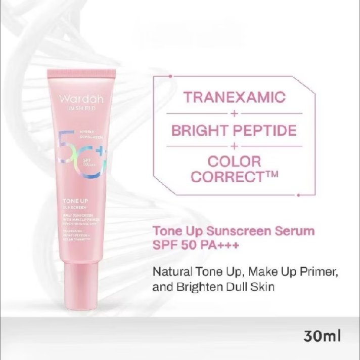 strrawberymacha's tweet photo. sunscreen serum wardah ini beneran paket lengkap banget sih💖 https://t.co/hLAhtvpA7I