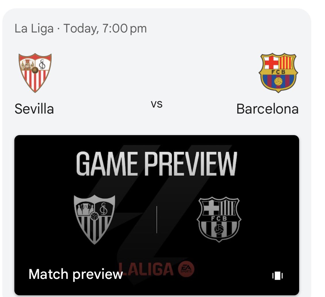AmberRoserrze's tweet photo. Match Day “Culers”😋💃🏻🔵🔴
At the ‘Ramon Sanchez-Pizjuan’🏟️
My Predicted lineup for today’s game
W. Szczęsny
Kounde
Cubarsi
E. Garcia
Xavi Espart
Rodri
Pedri
Fermin Lopez
Lamine Yamal
Gordon
Raphinha
Not going to be an easy game but I expect the boys to do the needful
4:1 win🔥🙏🏻 https://t.co/koLZW0ii1H
