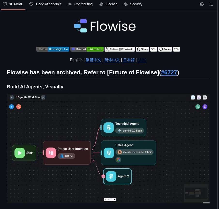 baroi_ai's tweet photo. Flowise is an open-source UI tool that: • Uses a drag-and-drop canvas for LLM workflows • Connects AI directly to your private databases • Deploys highly customized LangChain applications in minutes

https://t.co/0CYBhbNgZd https://t.co/LlZ0ZMQ9LZ