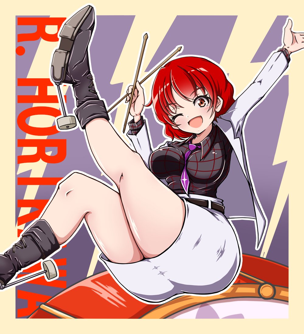 kakko_hampen's tweet photo. 堀川雷鼓さん描きました。こういうポーズ好き。よく描いてる気がする
#東方Project https://t.co/MvKpE0qAUv