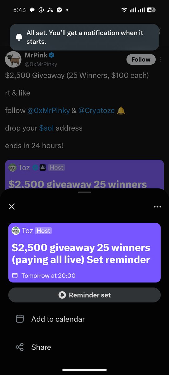 crypto_hunk12's tweet photo. @0xMrPinky @Cryptoze Manifesting a little SOL luck today 🪄💜
RT ✅ Like ❤️ Followed 🔔
Hoping my wallet gets a happy surprise! 🍀🚀

SOL: [ HsA7hUPMQvzjRNFdtyEiGe2UhkrQ1g6R9VgEkAfCU8sy ] https://t.co/4kKvHdun8q