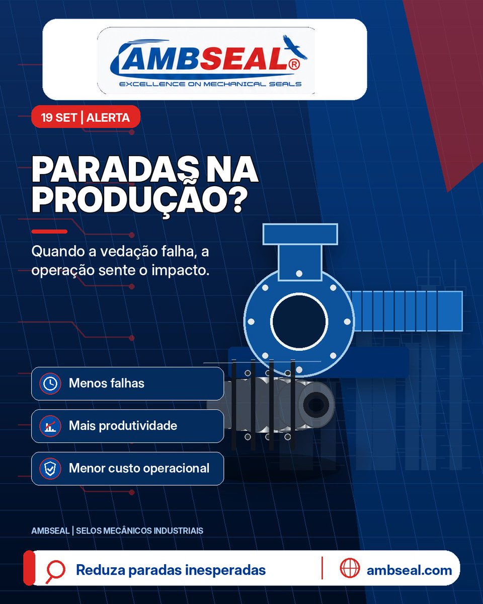 DouglasMoretto's tweet photo. Paradas na produção

Paradas na produção podem começar com uma falha na vedação.

Identificar a causa do problema ajuda a reduzir custos, retrabalho e impactos na operação.

#AMBSEAL #ParadaDeProducao #ManutencaoIndustrial #Confiabilidade https://t.co/PgUJDZ0jik