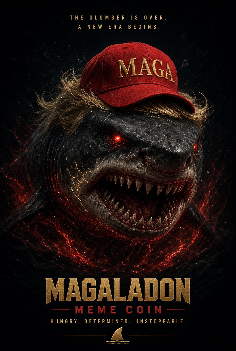 Ebarnes28's tweet photo. They called us extinct.

We called it a power nap.

The Magaladon just woke up from the deep.
And it’s starving.

$MAGDON

#MAGA #Trump #Memecoins #Solana #Moonshot https://t.co/5W9n5BNccM