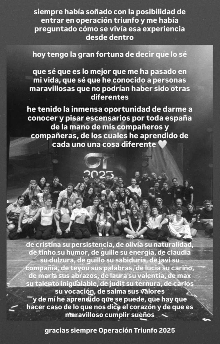 OOT2025's tweet photo. Pensaba que ayer era la parte más difícil pero no es hoy
Cuando ellos se van despidiendo de la etapa ot y yo sigo sin poder superar nada https://t.co/QHZsCuzPYb