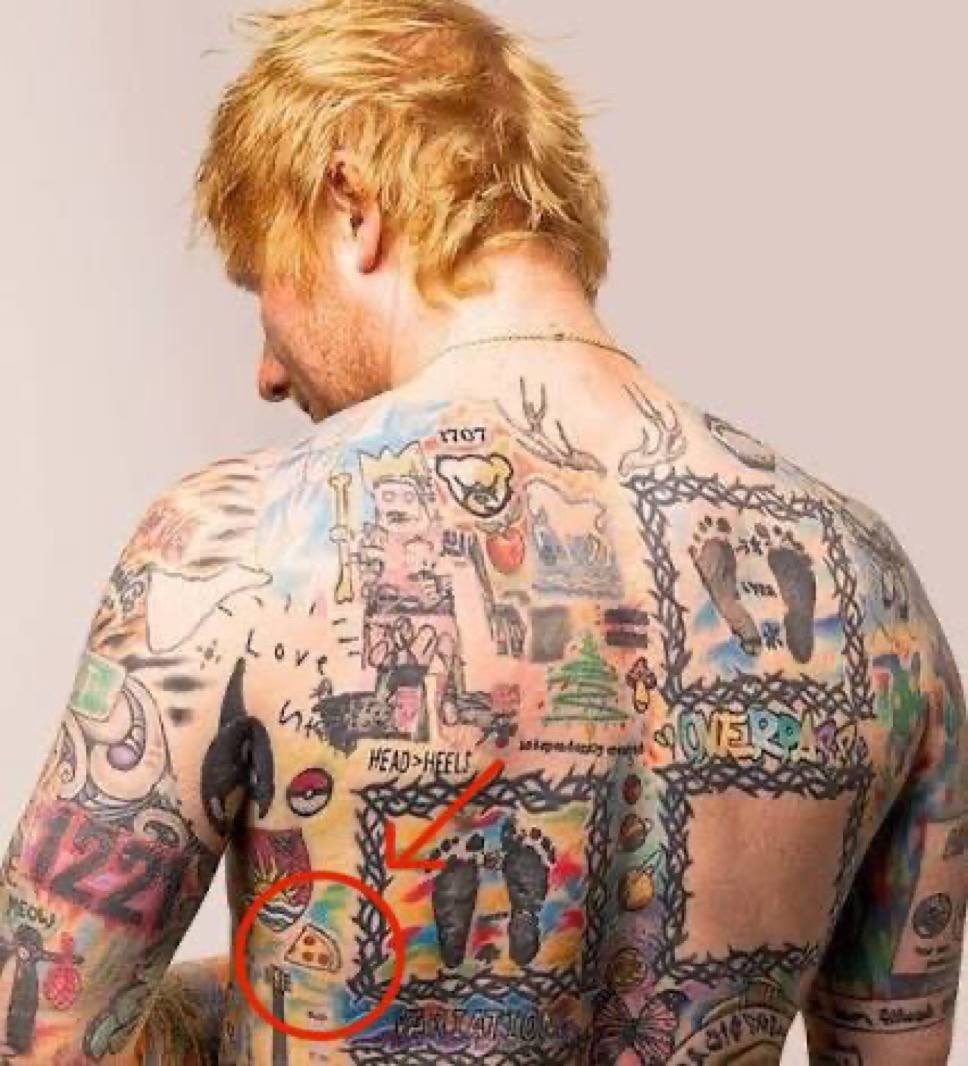ferrell_brad's tweet photo. @georgegalloway @99blackbaloons Oh my. Pizza tattoo? https://t.co/puhanfz8NS