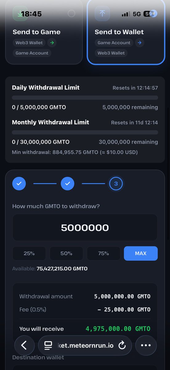 Ilovemeteonrun's tweet photo. I’m going to move my 5M GMTO to web3 wallet to buy something. Hehe https://t.co/Q621xvv6Rx