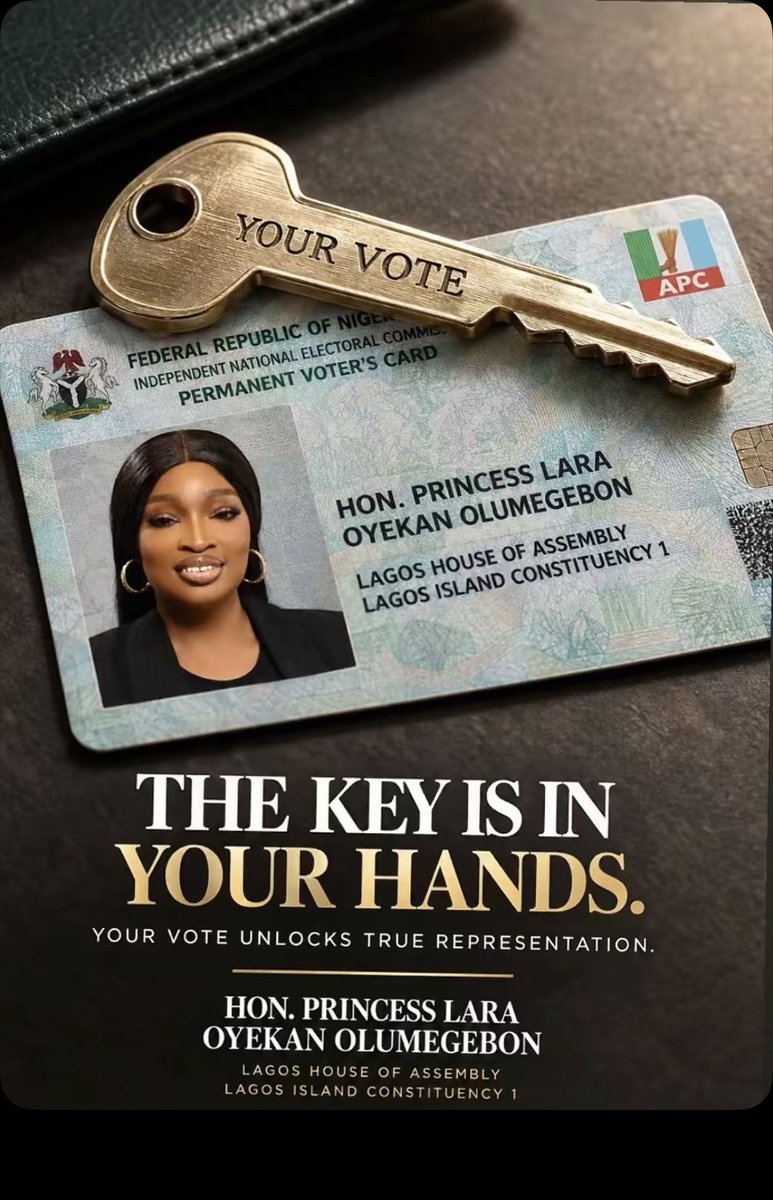 Agoro_seven7's tweet photo. Vote for my God mother @honlaraoyekan 🙌and you won’t regret it ❤️ because the key is in your HANDS and your vote unlocks true REPRESENTATION🎉 LARA LEKAN SI 💯✅ https://t.co/QoxUajCgsb