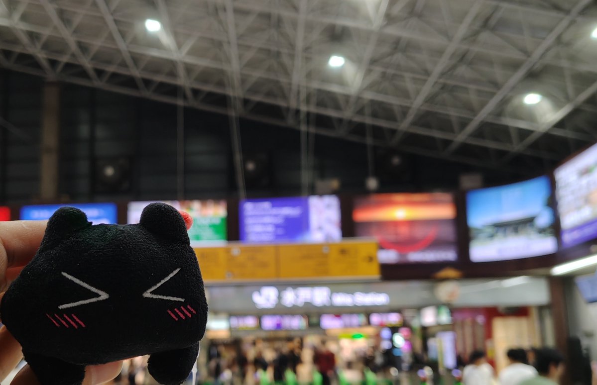 angel_trance_'s tweet photo. 久々に水戸駅に来たよ、阪本さん🐈‍⬛ https://t.co/Hn43nfcyin