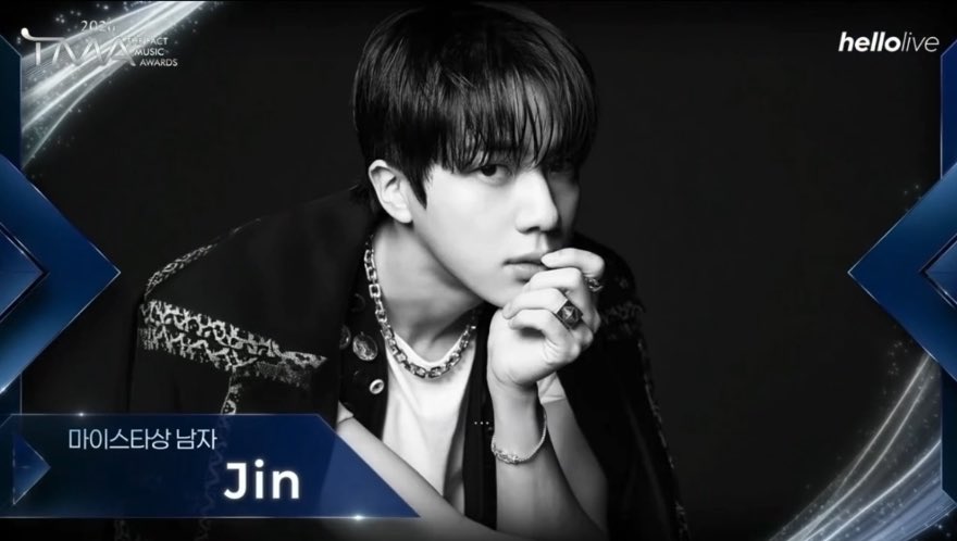 seokjin_1204Hz's tweet photo. 【𝟐𝟎𝟐𝟔 𝗧𝗛𝗘 𝗙𝗔𝗖𝗧 𝗠𝗨𝗦𝗜𝗖 𝗔𝗪𝗔𝗥𝗗𝗦】

FANNSTAR MYSTAR <MALE>

          🏆 #진 #JIN

CONGRATULATIONS JIN
#TMAWINNERJIN #TMA2026
#방탄소년단진 https://t.co/2hpwZDp4RH