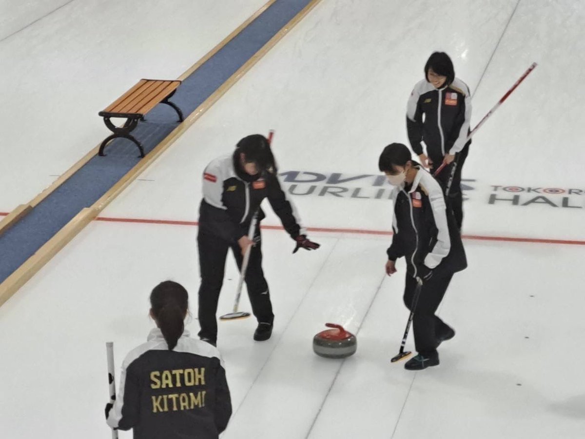 kitamiJrcurling's tweet photo. 令和8年度日韓中冬季スポーツ交流派遣チーム選考会
きたみJrカーリングくらぶ（Team SATOH）
VS Team Tamoto
9-3で勝ちました。
選考会は先に2勝したチームが選考されます。 https://t.co/gFfAmAG3p4
