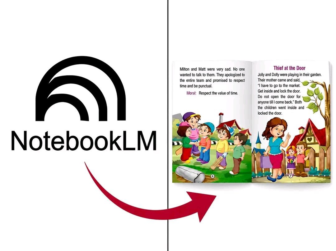 hey_simanto's tweet photo. 🚨 You can now convert NotebookLM sources into beautifully illustrated children's storybooks ready to monetize.

Follow these steps: 👇👇 https://t.co/NSLKCBBa2c
