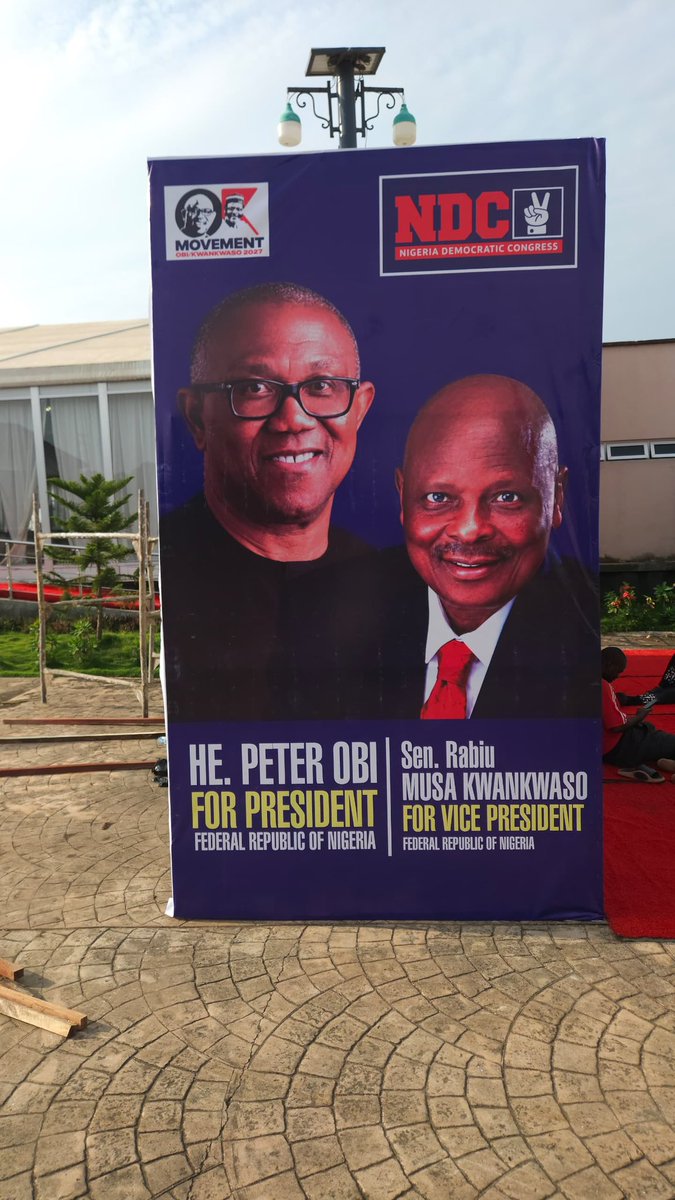 EmirSirdam's tweet photo. The Stage Is Set 🔥🔥🔥

Nigeria’s Next President HE Peter Obi, and His Vice HE Rabiu Kwankwaso will be live today in Kaduna for a Townhall different from Bulaba.😄

Let see if Kaduna can match Port Harcourt’s Energy ✌🏾✌🏾 https://t.co/brHy71K0an