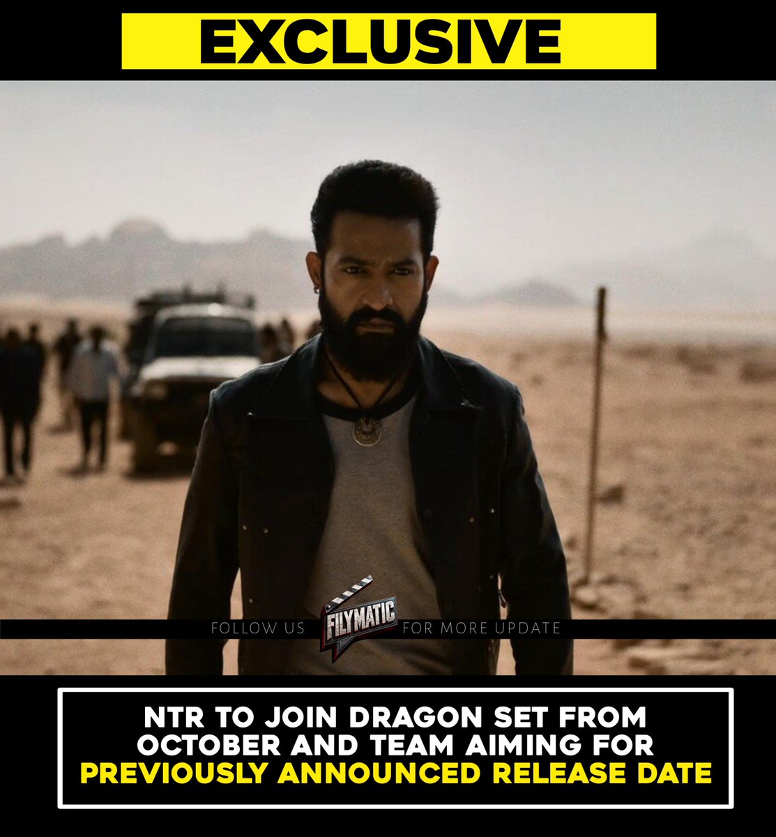 Filymatic's tweet photo. #JrNTR to join #Dragon Set https://t.co/cepnpSpEYQ