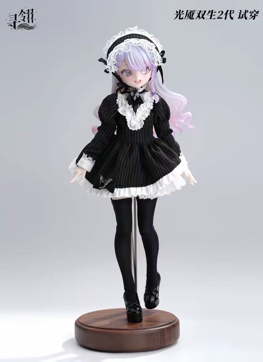 hoshiyume_bjd's tweet photo. 🌟新着商品のお知らせ🌟
ドール衣装セット「暗夜礼」のご紹介です。

🏰セット内容
メインドレス、パニエ、ヘッドドレス、靴下

🩸サイズと価格
•オビツ22/24サイズ
¥：3,000円（税込） https://t.co/GHh5R69M9M