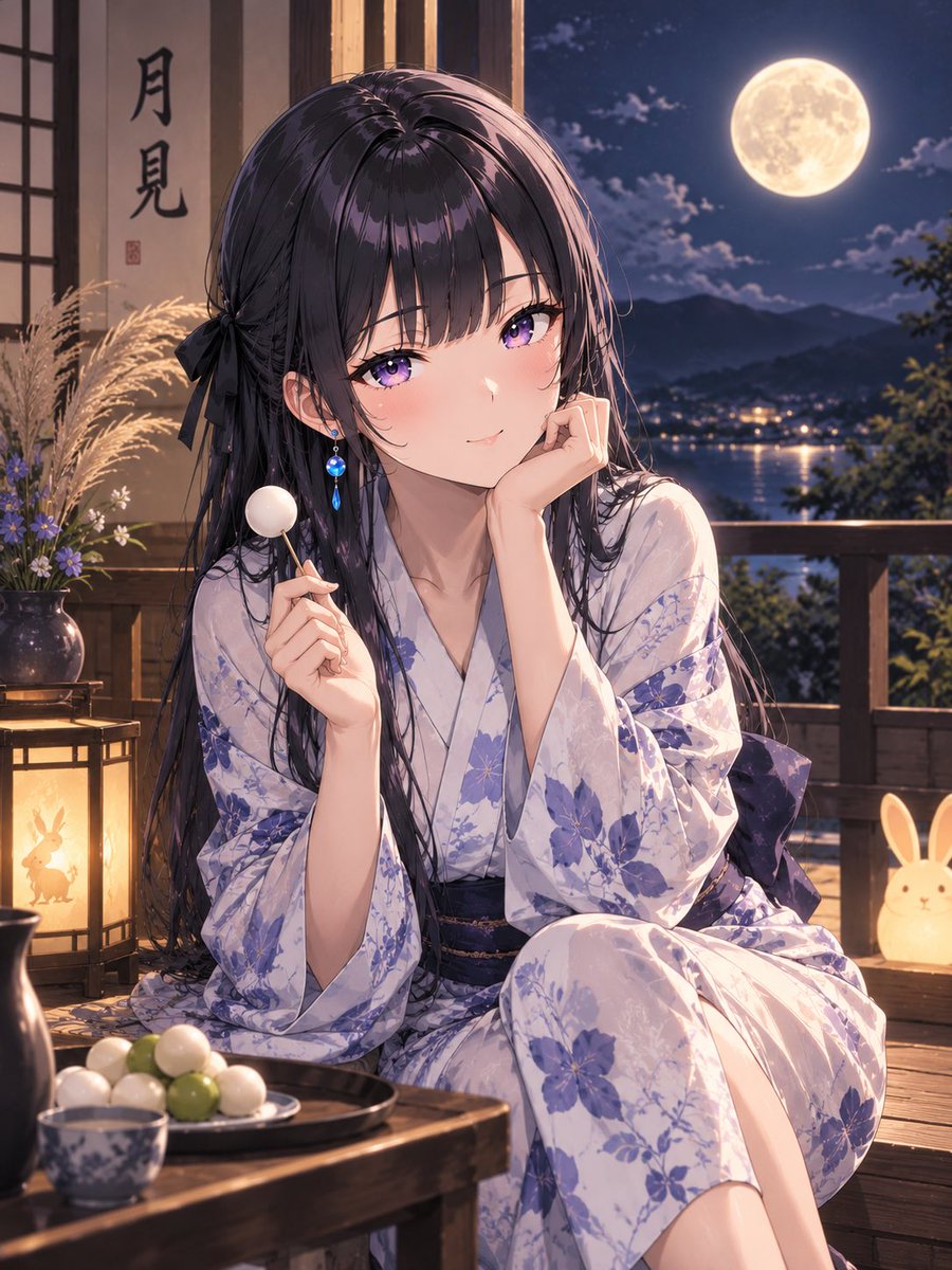 PrismDrop8188's tweet photo. りおちゃんで参加しまーす🌕
試しに1枚目を作ったらかなりセンシティブなりおちゃんが出てきたので、作り直しましたw
月見だんご食べたいですね🍡
#AIルナフェス #PrismNotes https://t.co/eEg8UJ0HFk