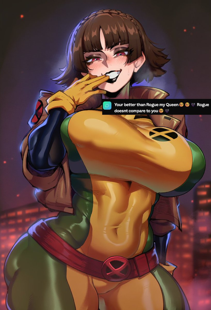 NIJIMAQUEEN's tweet photo. You know "Rogue" is the name of this outfit right ? There isn't a person named rogue. https://t.co/x36L6XmpZJ