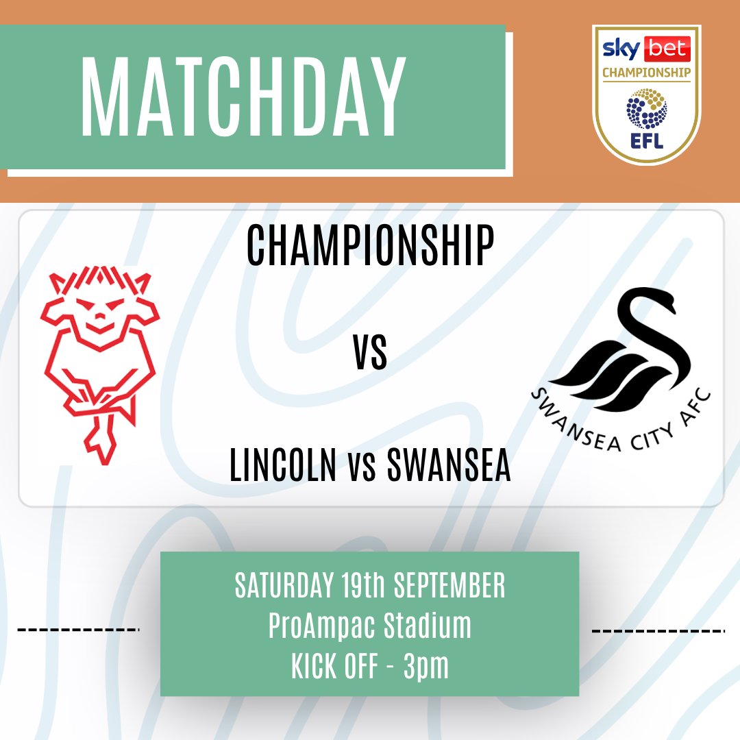 FTSwans's tweet photo. 🚨 MATCHDAY 🚨

The Swans take on in-form Lincoln City on the road this afternoon in their final fixture before the international break. ⚔️

Will the Swans keep their place in the automatic spots? 🤔

Predictions? 🦢⬇️ 
#swans https://t.co/tz4it0yk5L