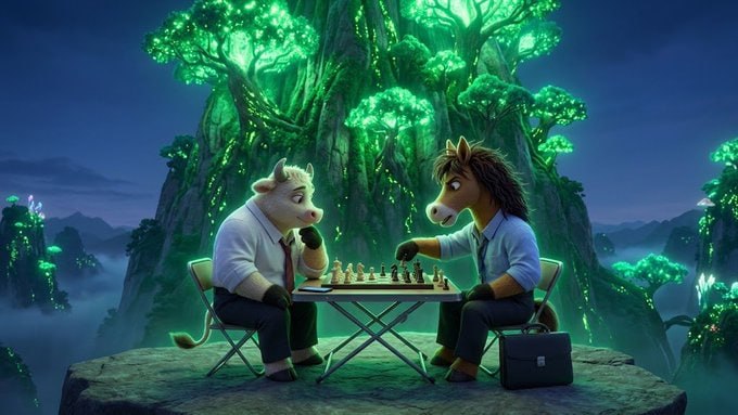 niumabsc's tweet photo. 要“下象棋”而非“玩跳棋”

小卒能将军，牛马能翻身。

$牛马 https://t.co/q17W0KQ2nF