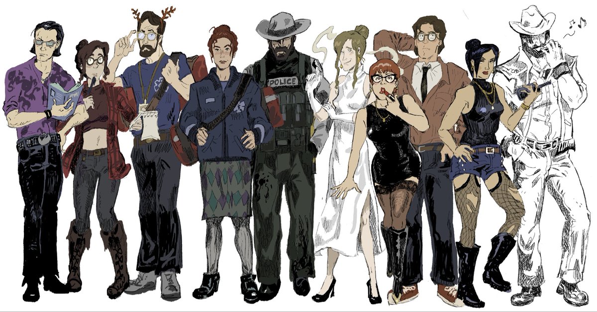 fencuary's tweet photo. there’s nothing i love more than drawing people https://t.co/b6Zf9w1RcG