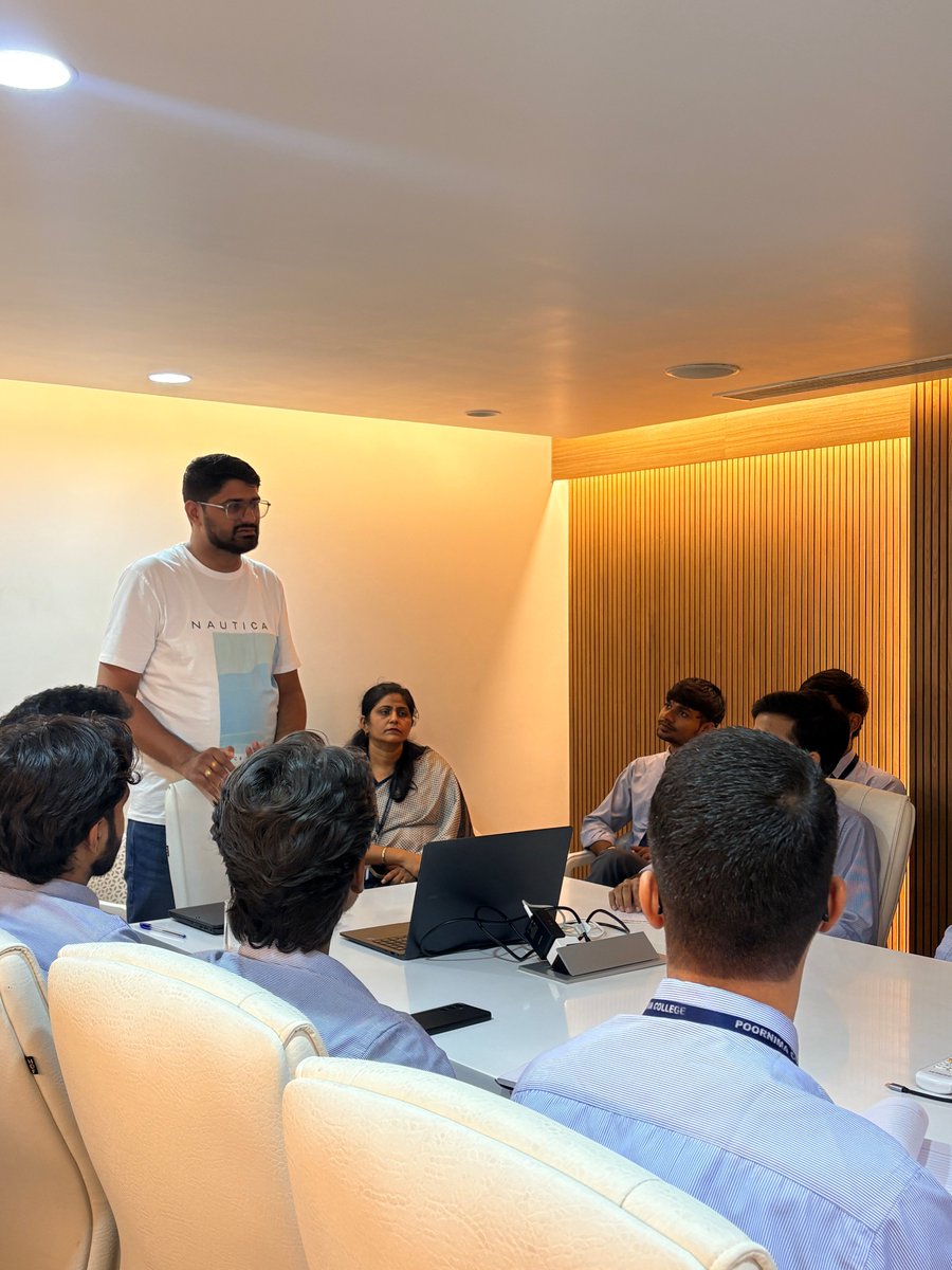 dataingenious's tweet photo. We were delighted to welcome the students of Poornima University to Data Ingenious for an insightful industrial visit.

🤝 Poornima University × Data Ingenious
Bridging academia and industry to nurture future-ready talent.

#PoornimaUniversity #DataIngenious #IndustrialVisit https://t.co/Vg0QeyFC7a